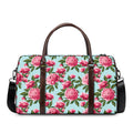 Pink Peony Pattern Print Duffel Bag