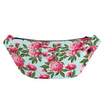 Pink Peony Pattern Print Fanny Pack