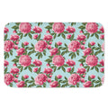 Pink Peony Pattern Print Indoor Door Mat