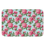 Pink Peony Pattern Print Indoor Door Mat
