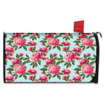 Pink Peony Pattern Print Mailbox Cover