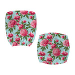 Pink Peony Pattern Print Office Chair Cover
