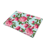 Pink Peony Pattern Print Pet Cooling Mat Cover
