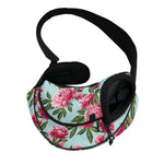 Pink Peony Pattern Print Pet Sling Carrier