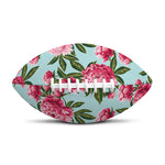Pink Peony Pattern Print Rugby Ball