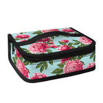 Pink Peony Pattern Print Small Lunch Bag