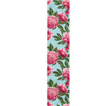 Pink Peony Pattern Print Table Runner