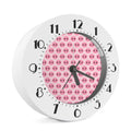 Pink Pig Nose Pattern Print Alarm Clock
