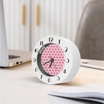 Pink Pig Nose Pattern Print Alarm Clock