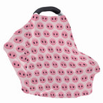 Pink Pig Nose Pattern Print Baby Seat Cover