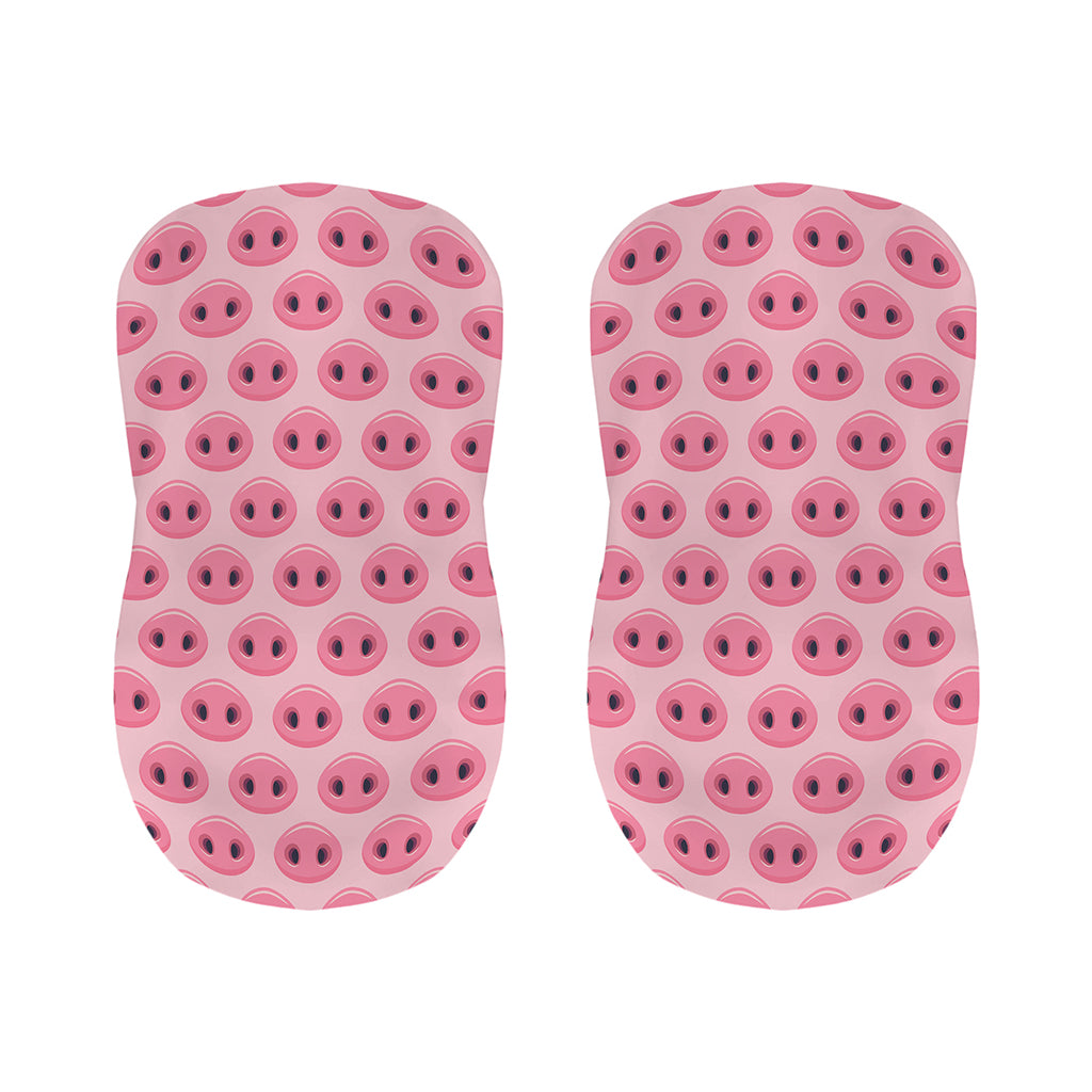 Pink Pig Nose Pattern Print Bar Stool Covers