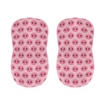 Pink Pig Nose Pattern Print Bar Stool Covers