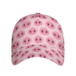 Pink Pig Nose Pattern Print Baseball Cap