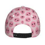 Pink Pig Nose Pattern Print Baseball Cap