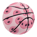 Pink Pig Nose Pattern Print Basketball