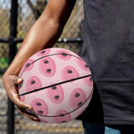 Pink Pig Nose Pattern Print Basketball