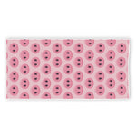 Pink Pig Nose Pattern Print Beach Towel