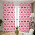 Pink Pig Nose Pattern Print Dimout Pencil Pleat Curtains