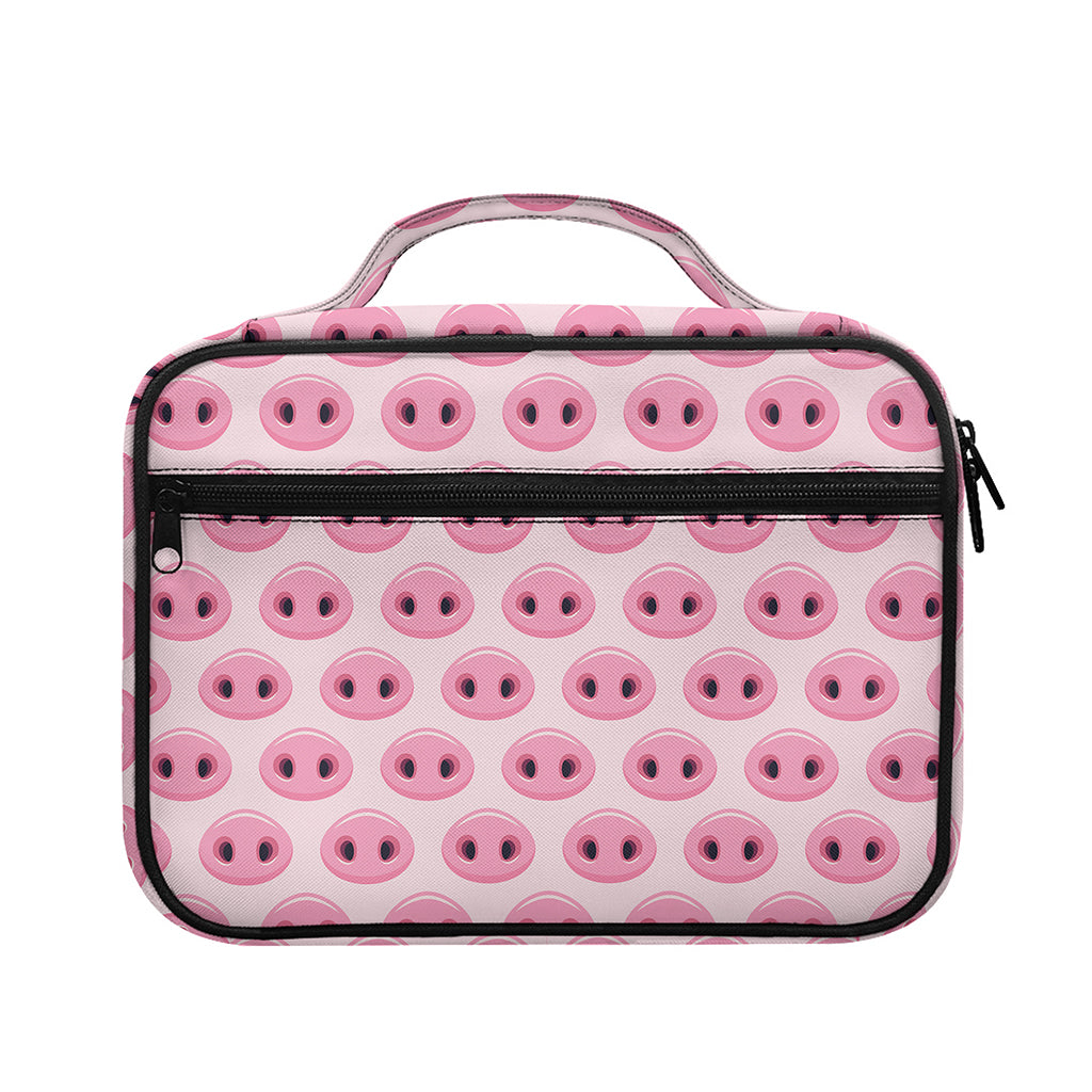 Pink Pig Nose Pattern Print Briefcase Bible Bag
