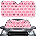 Pink Pig Nose Pattern Print Car Windshield Sun Shade