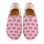 Pink Pig Nose Pattern Print Casual Shoes
