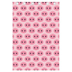 Pink Pig Nose Pattern Print Curtain