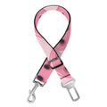 Pink Pig Nose Pattern Print Dog Seat Belt