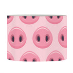 Pink Pig Nose Pattern Print Drum Lamp Shade