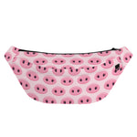 Pink Pig Nose Pattern Print Fanny Pack
