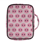 Pink Pig Nose Pattern Print Front Pocket Bible Bag