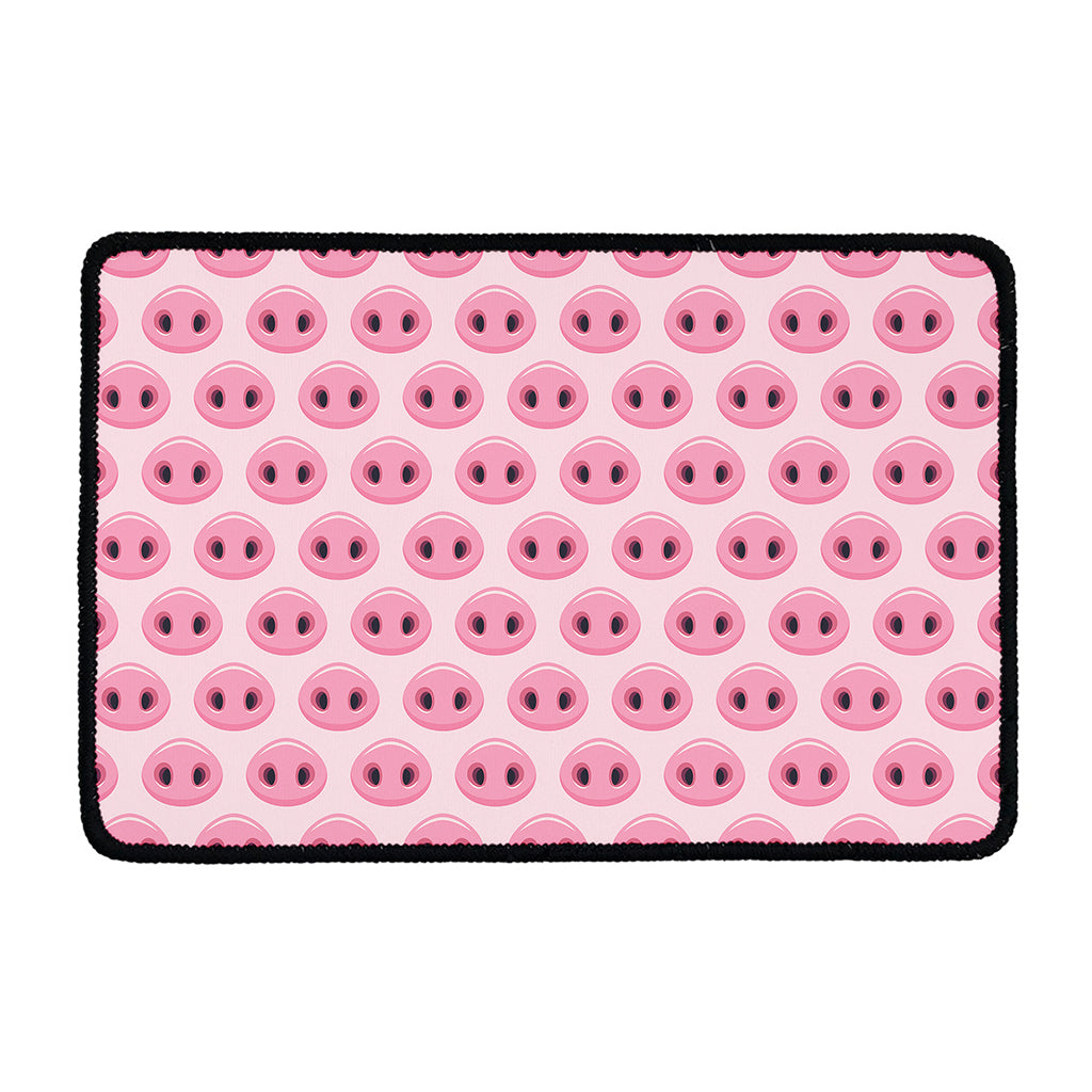 Pink Pig Nose Pattern Print Kitchen Mat