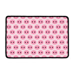 Pink Pig Nose Pattern Print Kitchen Mat