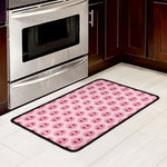Pink Pig Nose Pattern Print Kitchen Mat