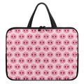 Pink Pig Nose Pattern Print Laptop Sleeve With Handle