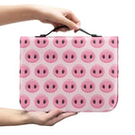 Pink Pig Nose Pattern Print Leather Bible Cover