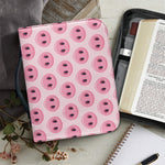Pink Pig Nose Pattern Print Leather Bible Cover