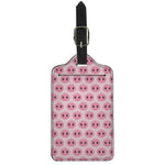 Pink Pig Nose Pattern Print Luggage Tag