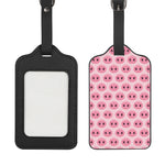 Pink Pig Nose Pattern Print Luggage Tag