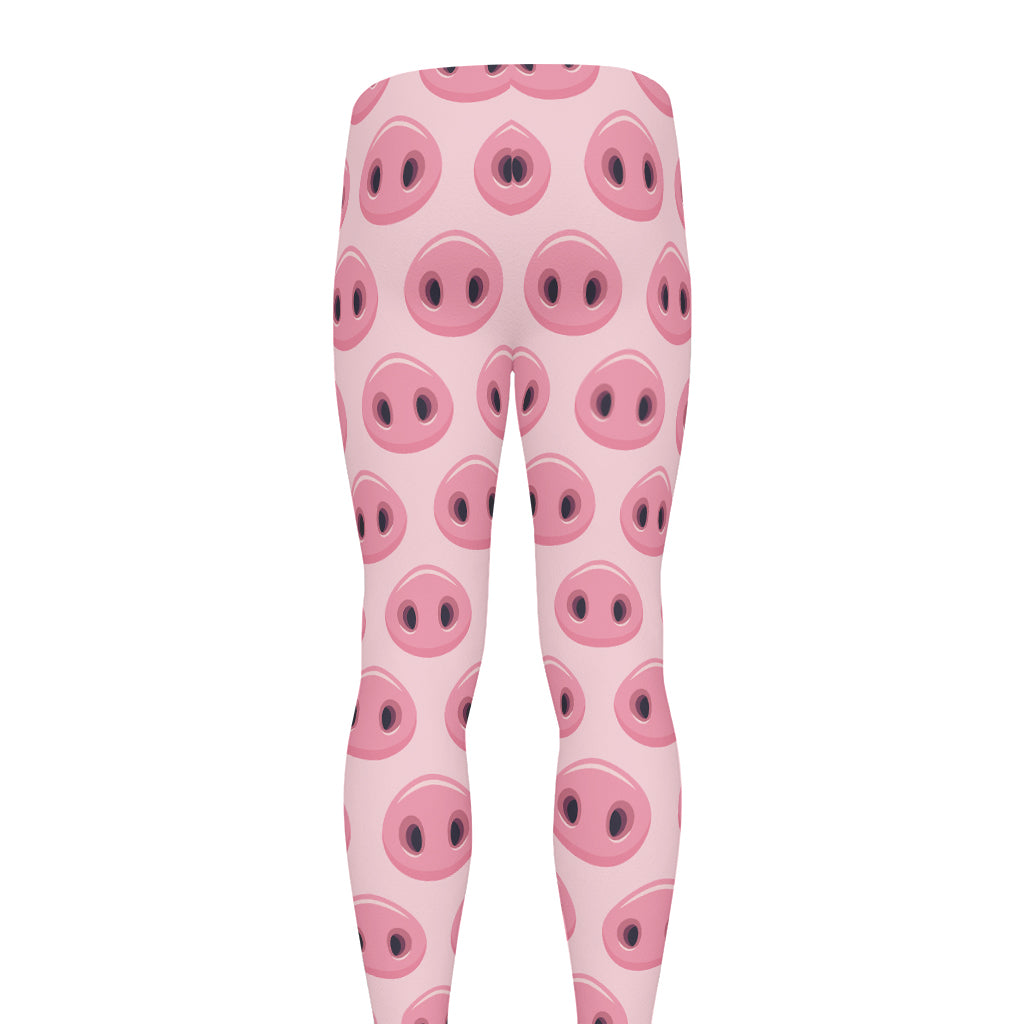 Pink Pig Nose Pattern Print Men's leggings