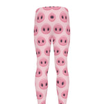 Pink Pig Nose Pattern Print Men's leggings