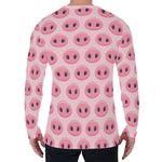 Pink Pig Nose Pattern Print Men's Long Sleeve T-Shirt