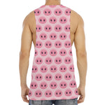 Pink Pig Nose Pattern Print Men's Muscle Tank Top