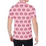 Pink Pig Nose Pattern Print Men's Shirt