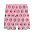 Pink Pig Nose Pattern Print Men's Athletic Shorts
