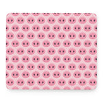 Pink Pig Nose Pattern Print Mouse Pad