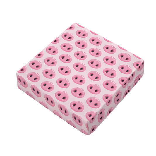 Pink Pig Nose Pattern Print Outdoor Seat Cushion Cover