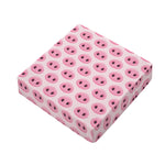 Pink Pig Nose Pattern Print Outdoor Seat Cushion Cover