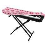Pink Pig Nose Pattern Print Piano Keyboard Cover