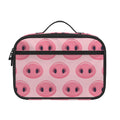 Pink Pig Nose Pattern Print Portable Lunch Bag