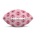 Pink Pig Nose Pattern Print Rugby Ball